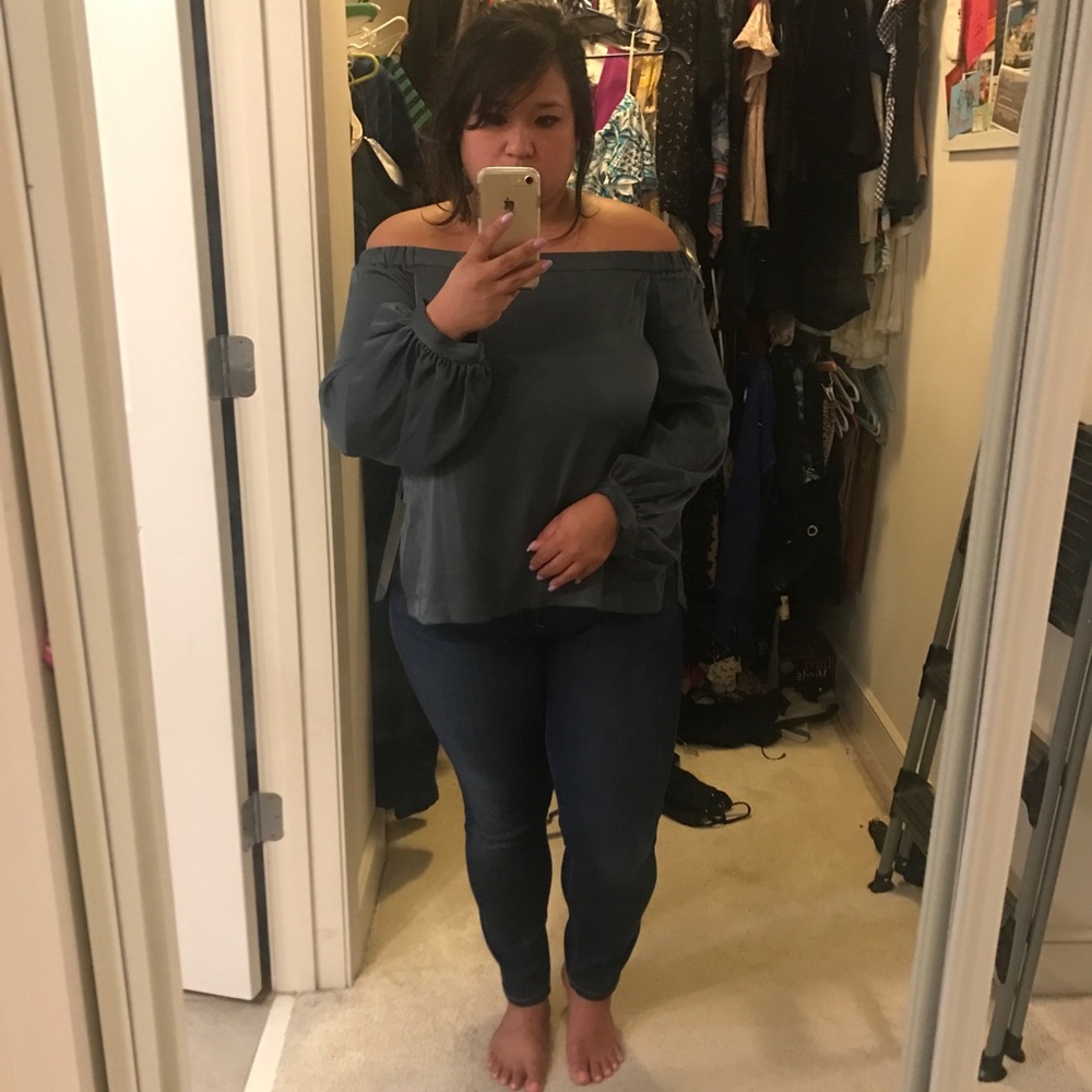 BCBG Off-shoulder top